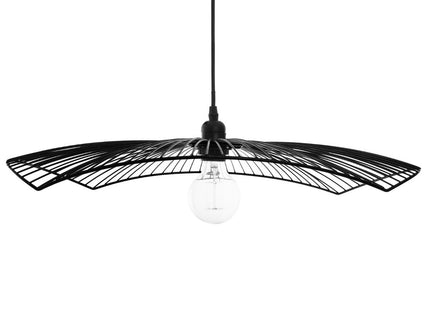 Lámpara suspendida "Cuzco" cableada de metal negro D58cm - 167517