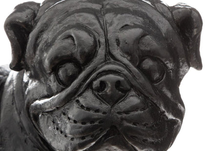 Perro decorativo en resina negra A19 - 167583