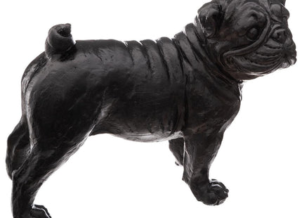 Perro decorativo en resina negra A19 - 167583