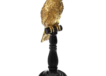 Loro decorativo de resina H23 dorado - 167652