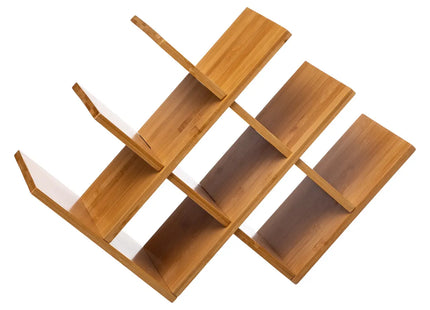 Estante  organizador para 8 botellas de bambú - 167706