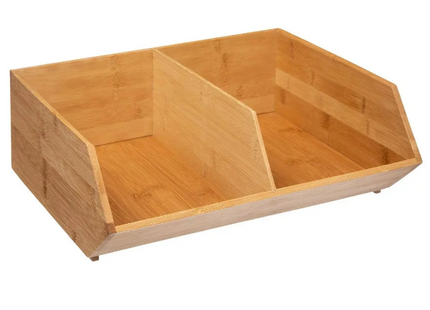 Organizador extraíble de 2 piezas de bambú - 167734
