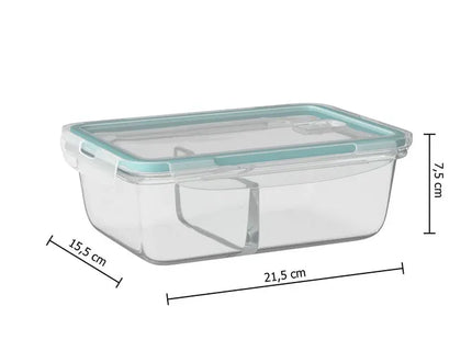 Pote de vidrio rectangular de 1,01 L - 167786