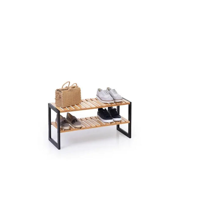 Zapatero de bambú con capacidad para 6 pares, apilable -  167879