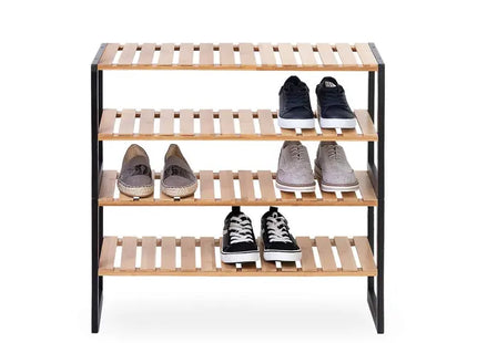 Zapatero de bambú con capacidad para 6 pares, apilable -  167879