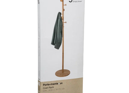 Perchero de bambú con 8 ganchos - 167884