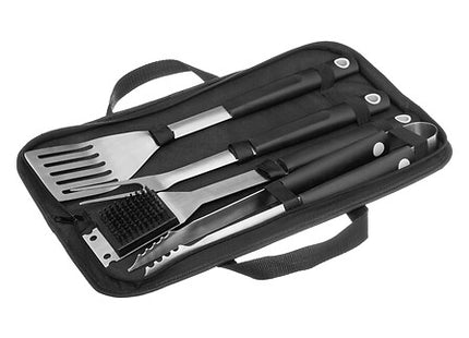 Set para asado con 4 utensilios de barbacoa de acero inoxidable - 167967