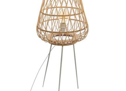 Velador trípode "Mina" en bambú y metal A76cm - 168207