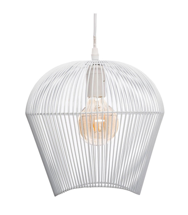 Lámpara colgante "Jena" de alambre blanco A25cm - 168220A
