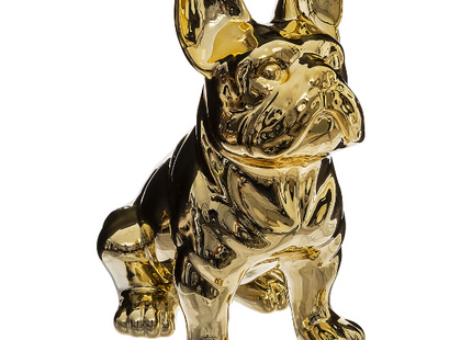 Objeto decorativo Bulldog de cerámica negra A22cm - 168329A