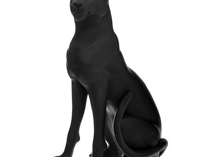 Escultura de yaguarete en resina H65 negro - 168367