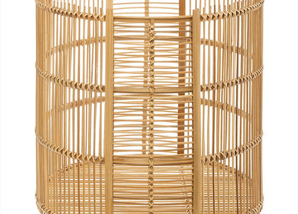 Cesta acanalada en bambú natural M - 168424