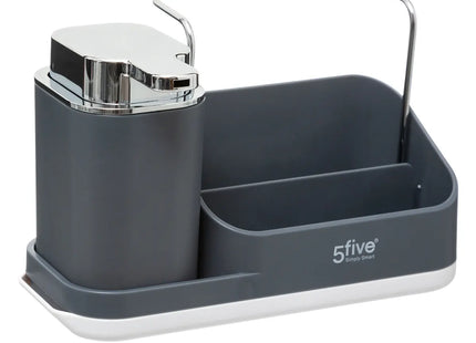 Organizador de cocina "Neo" negro con dispensador - 169131A