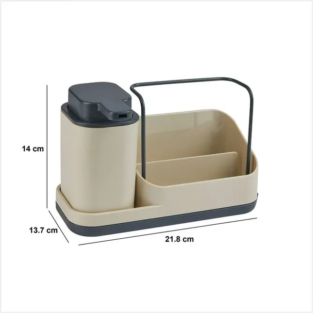 Organizador de cocina "Neo" beige con dispensador - 169131C