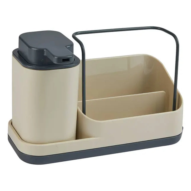 Organizador de cocina "Neo" beige con dispensador - 169131C