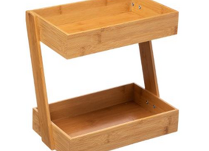 Organizador bandeja de bambú de 2 niveles - 169186