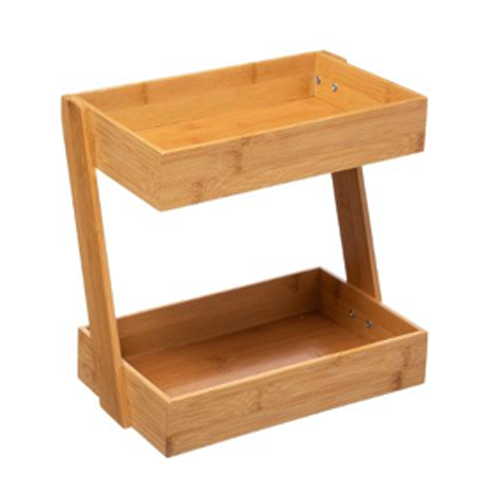 Organizador bandeja de bambú de 2 niveles - 169186