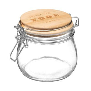 Pote de cristal y tapa de madera 0,5 L - 169210