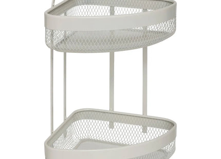 Estantería esquinera "Mayaj" de acero beige 23x23cm - 169222A