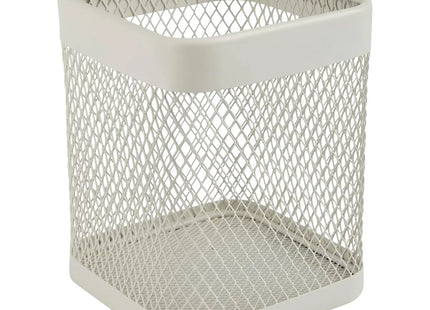 Pote para utensilios "Mayaj" de metal beige - 169232A