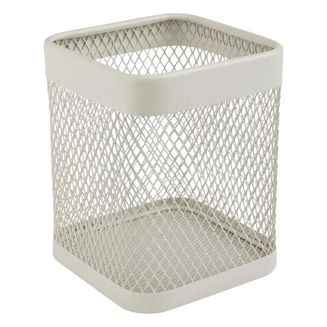 Pote para utensilios "Mayaj" de metal beige - 169232A