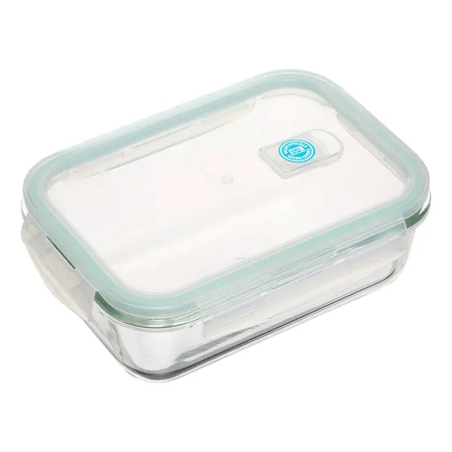 Recipiente rectangular de vidrio "Clipeat" de 1,18 L con sistema de sujeción mediante clip - 169280