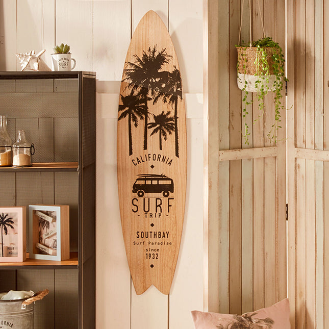 Tabla de "surf" de madera y metal 110x27cm - 169386