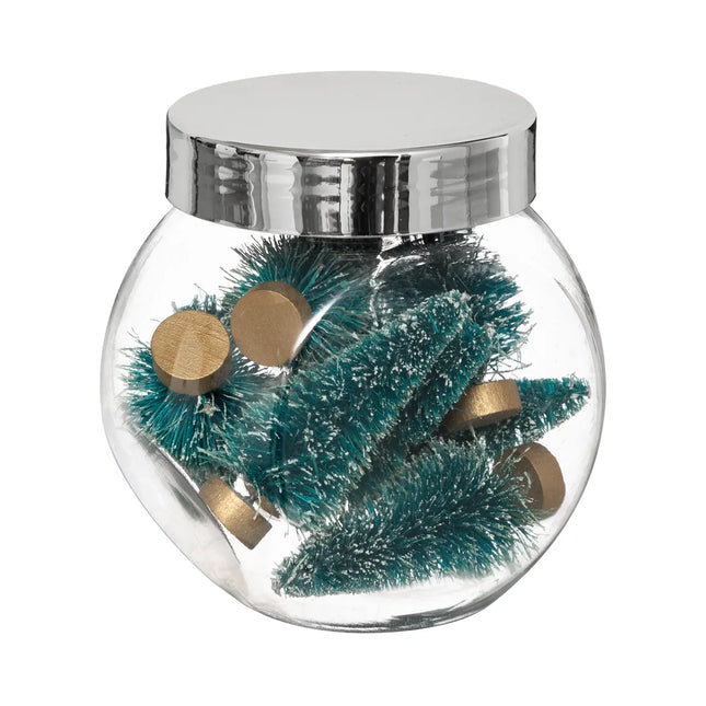 Accesorios en tarro "Mini Árbol" 5cm x8 Blanco - 169542B