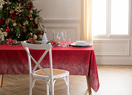 Mantel navideño "Colorama de Noël" estampado de pequeños puntos 140x360cm - 169596