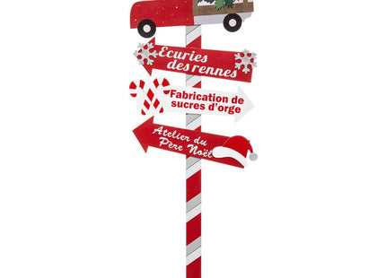 Gran cartel de madera decorado Camión rojo A105cm - 169863