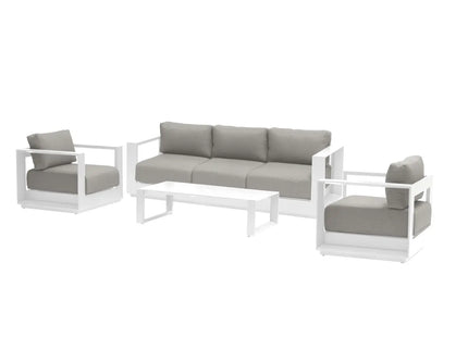 Mueble de jardín de 5 piezas "Allure" blanco - 171347A