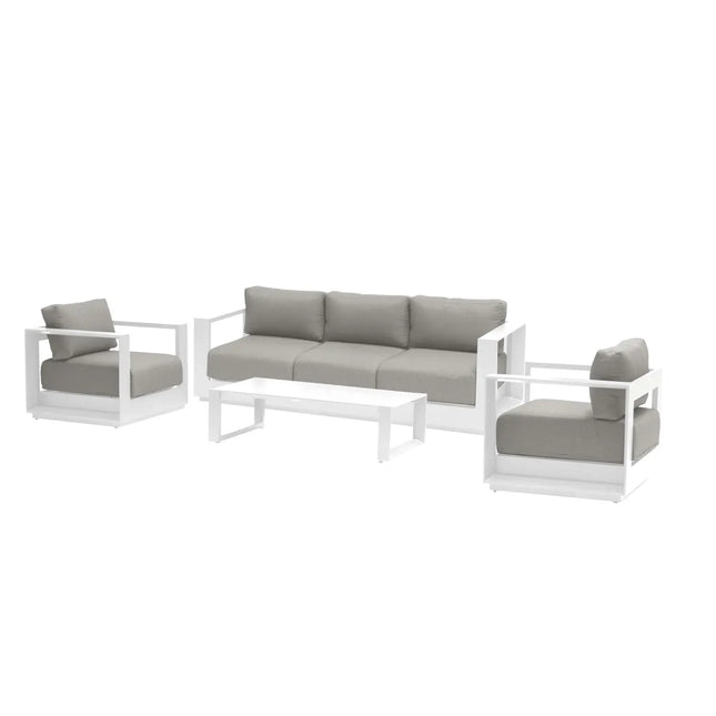 Mueble de jardín de 5 piezas "Allure" blanco - 171347A