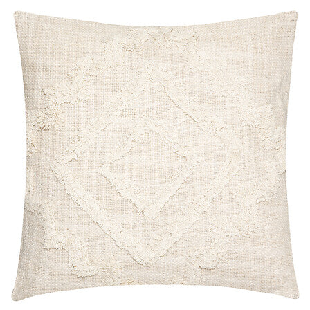Almohada "Inca" 40x40cm tejido tufteado marfil - 172462A