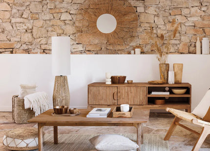 Almohada "Gypsy" con funda extraíble 50x50cm beige - 172477A