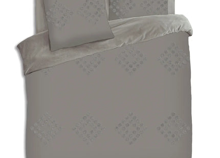 Juego de cama "Vilma" gris de algodón  220x240cm - 172492B