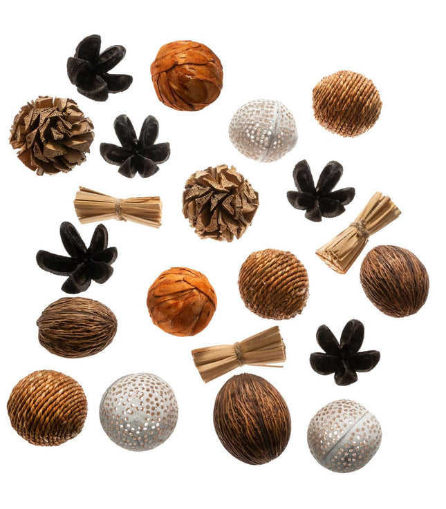 Bolas decorativas de plantas secas surtidas - 173083