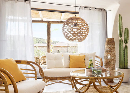 Velador "Sand" en metal y papel natural A118cm - 173215