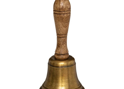 Campana de 17cm de altura, fabricada en madera y metal - 173478