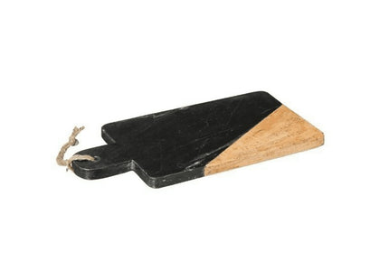 Tabla de presentación efecto mármol 30x15cm negro - 173702B