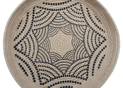 Set 2 cestas decorativas de pared de yute D 48,5 y D 38,5 - 173892