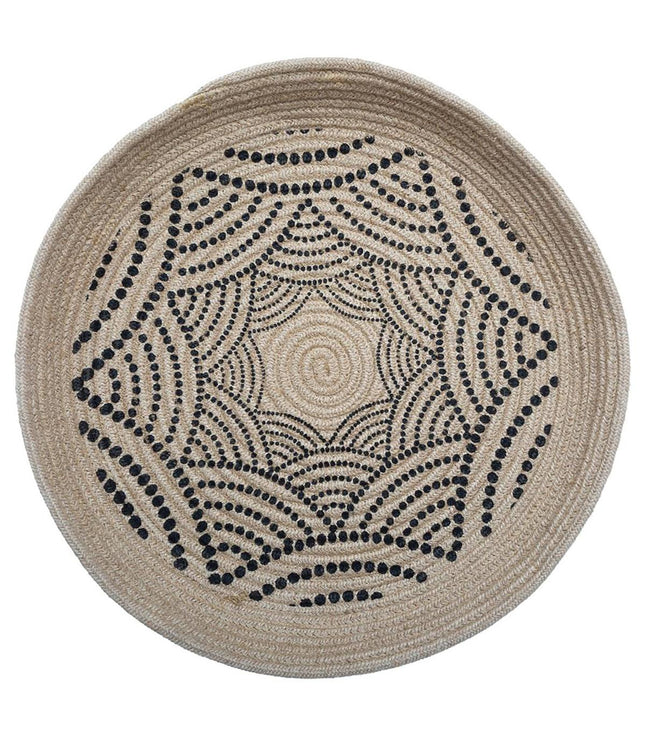 Set 2 cestas decorativas de pared de yute D 48,5 y D 38,5 - 173892