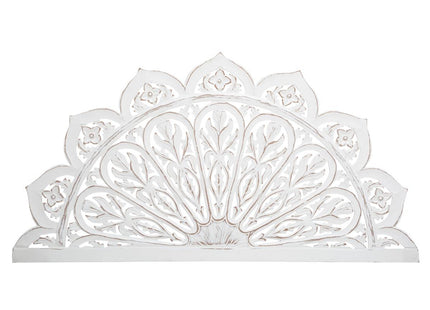 Deco de pared de madera tallada envejecida 115x60 - 173896