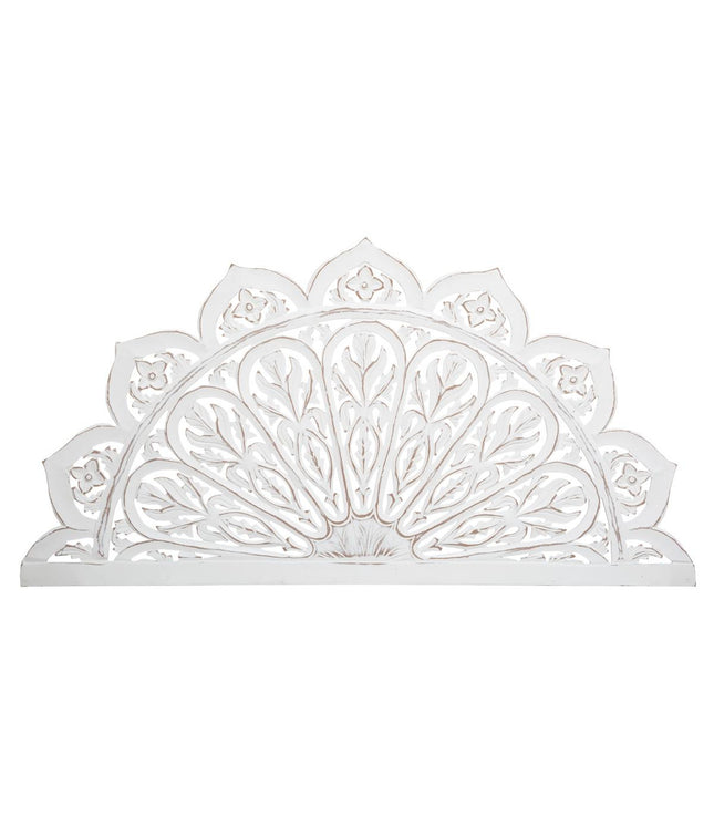 Deco de pared de madera tallada envejecida 115x60 - 173896