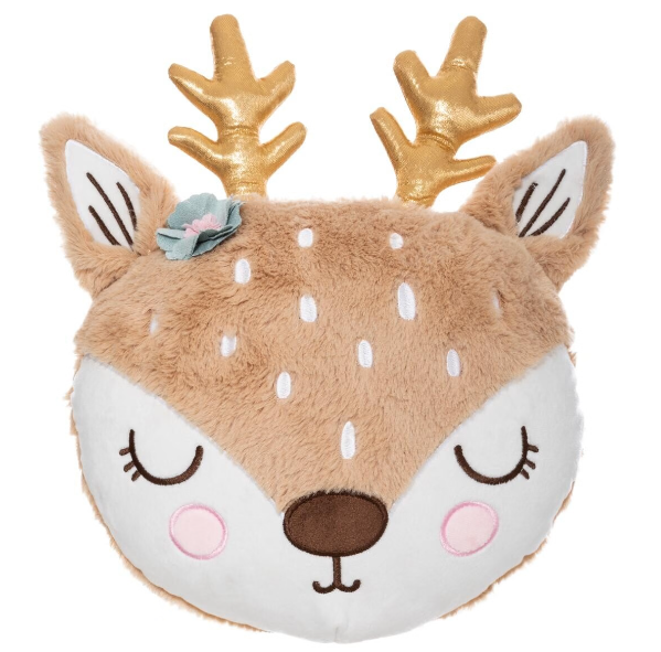 Almohada infantil "Biche" marrón 31x38cm - 174014