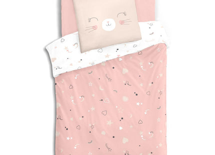 Juego de cama infantil "Gato" 140x200cm en algodón - 174018C