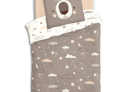 Juego de cama infantil "Oso" 140x200cm en algodón - 174018F