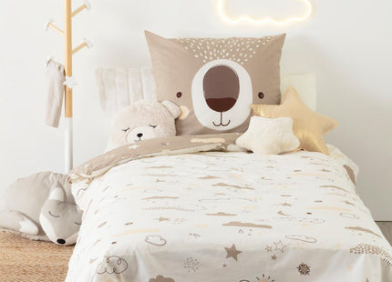 Juego de cama infantil "Oso" 140x200cm en algodón - 174018F