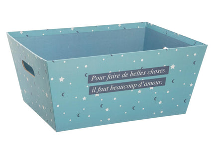 Cesta de almacenamiento azules con asas G - 174038B