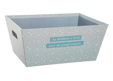 Cesta de almacenamiento azules con asas M - 174038B