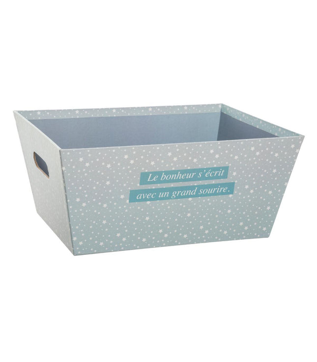 Cesta de almacenamiento azules con asas M - 174038B